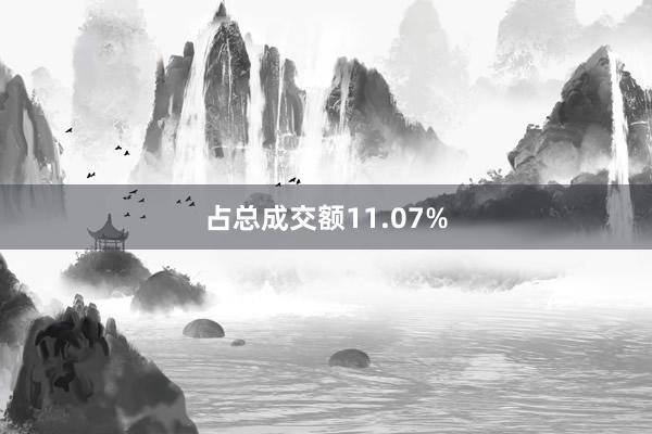 占总成交额11.07%