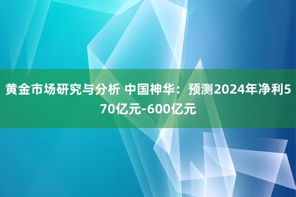 黄金市场研究与分析 中国神华：预测2024年净利570亿元-600亿元