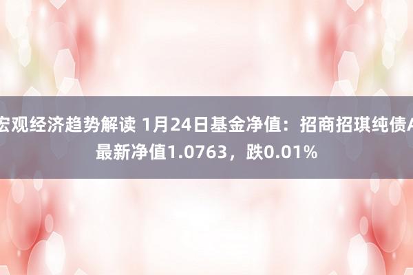 宏观经济趋势解读 1月24日基金净值：招商招琪纯债A最新净值1.0763，跌0.01%